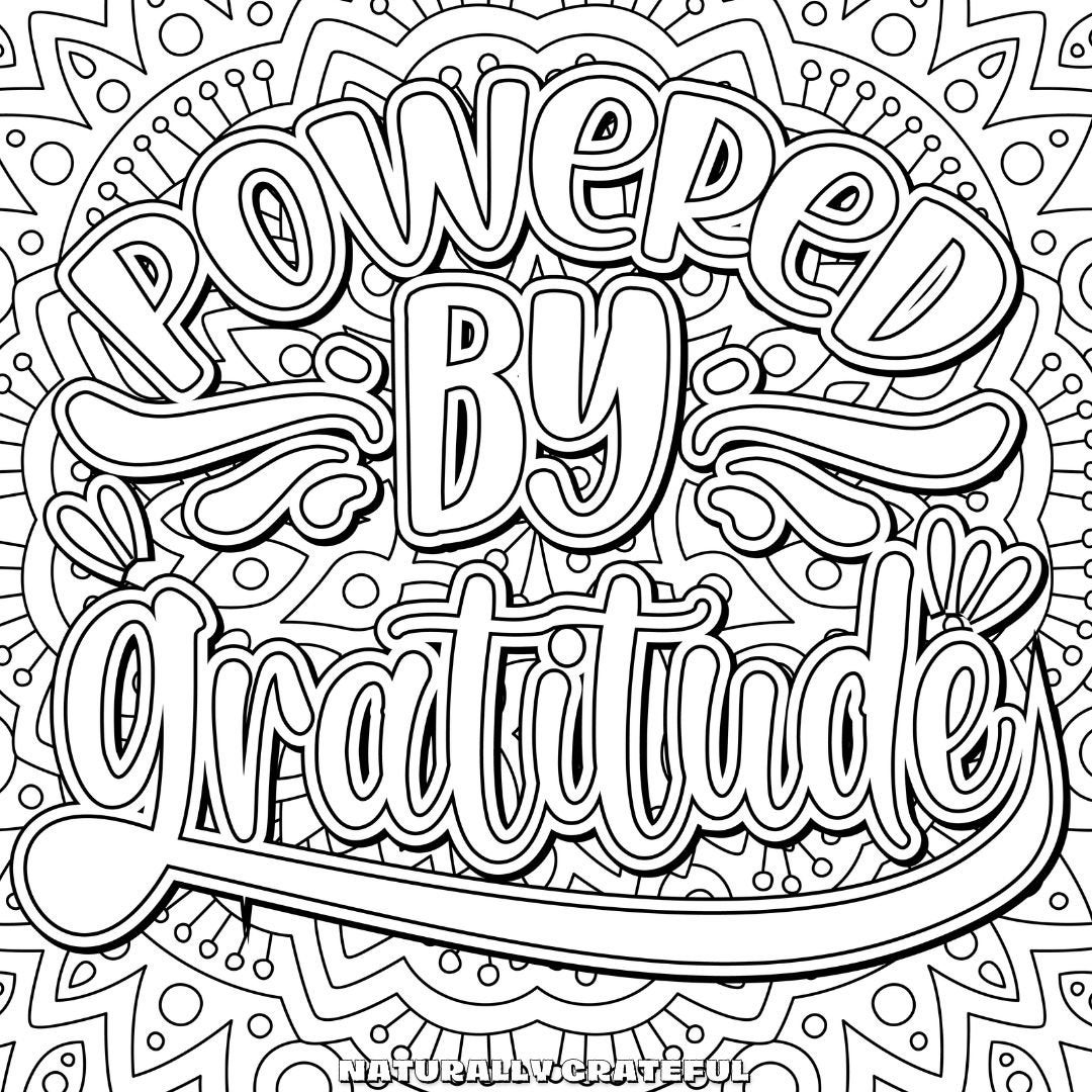 Mandala meditation coloring pages gratitude kindness download and print adult coloring book