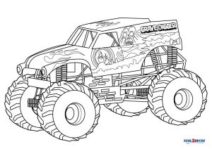 Free printable grave digger monster truck coloring pages for kids truck coloring pages monster truck coloring pages coloring pages for kids