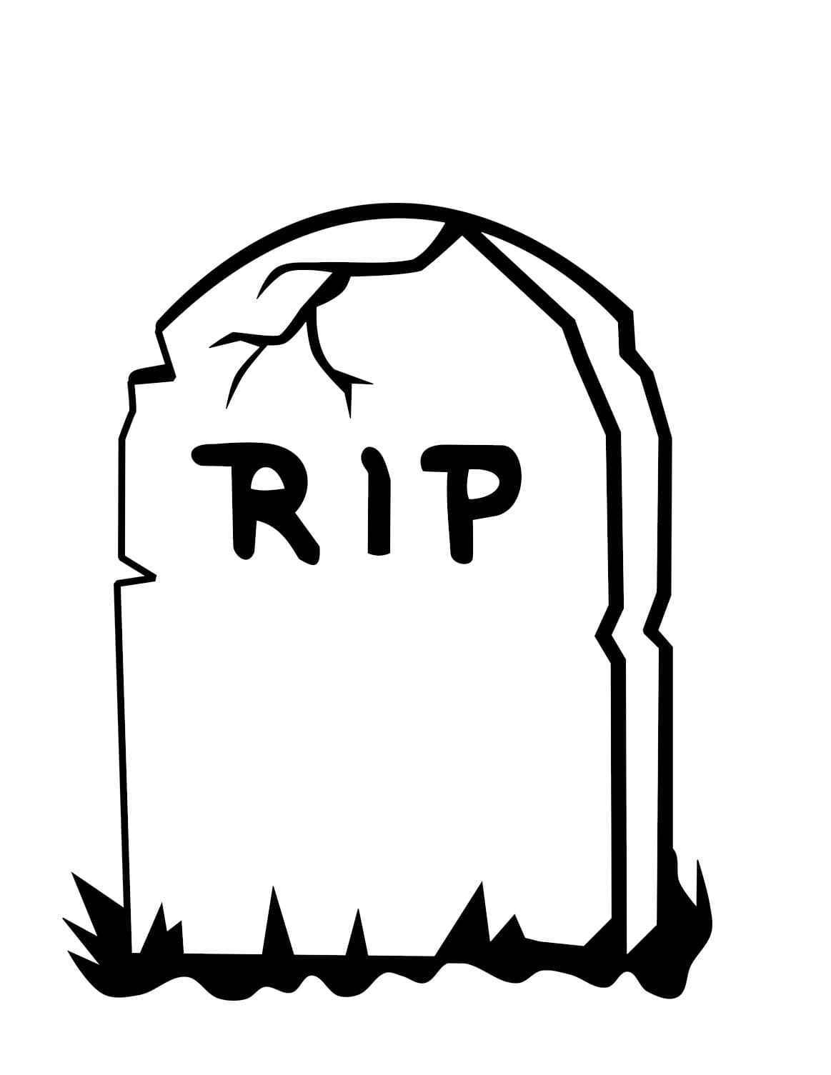 Tombstone coloring pages