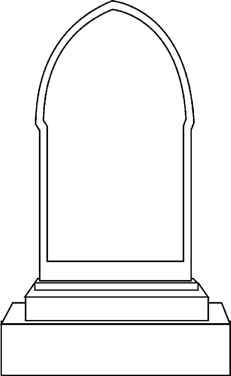 Blank tombstone clipart halloween stencils halloween tombstones halloween props diy