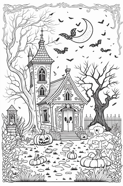 Page graveyard coloring page images