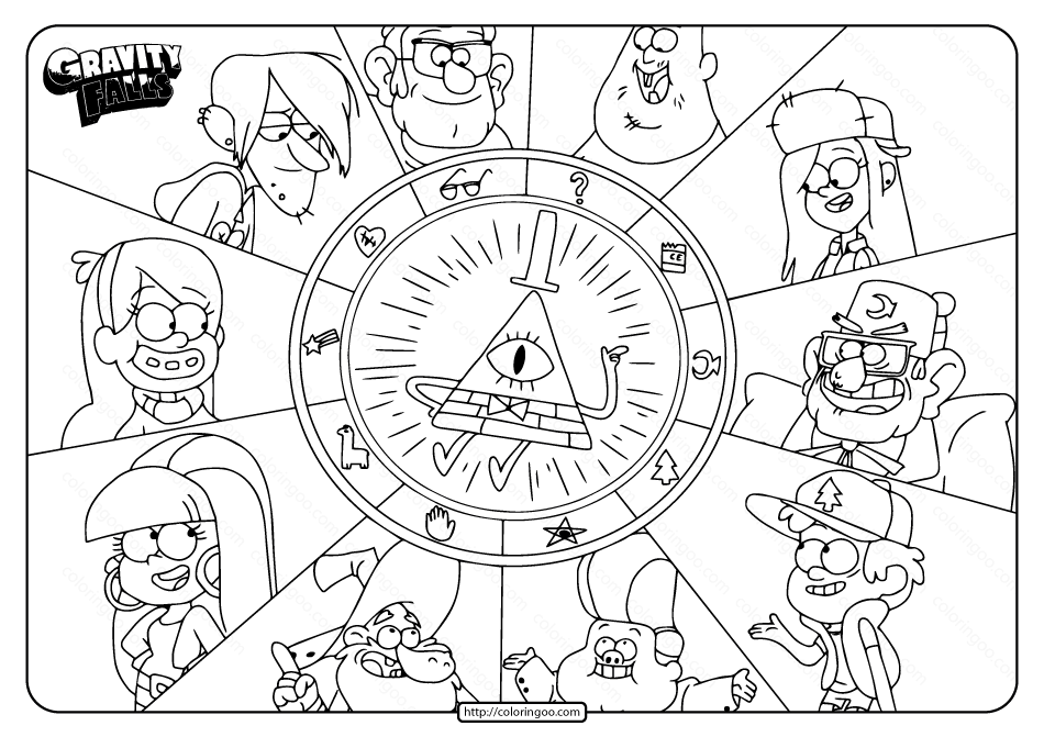 Printable gravity falls characters coloring pages gravity falls para colorear arte de gravity falls gravity falls dibujos