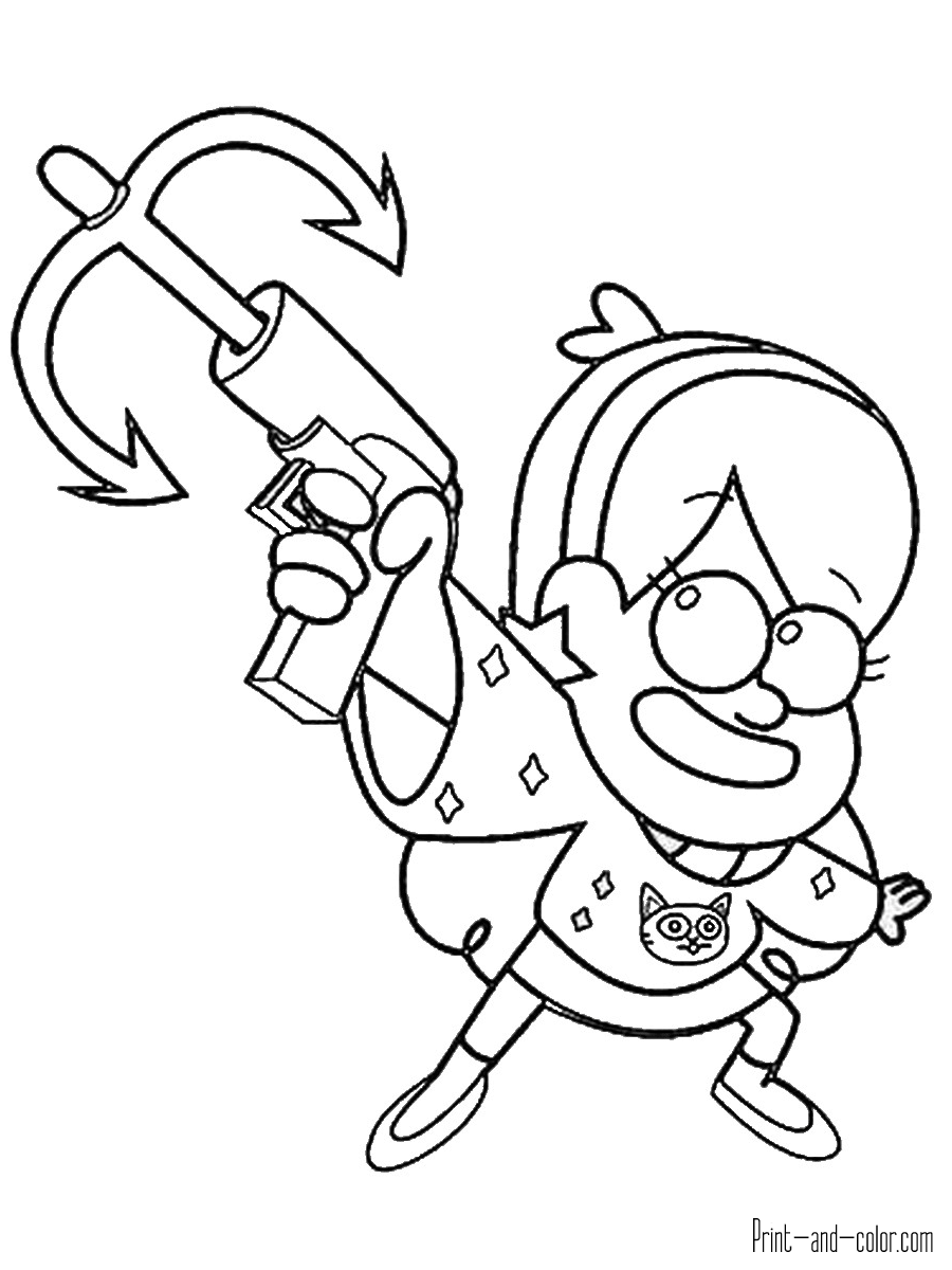 Gravity falls coloring pages printable for free download