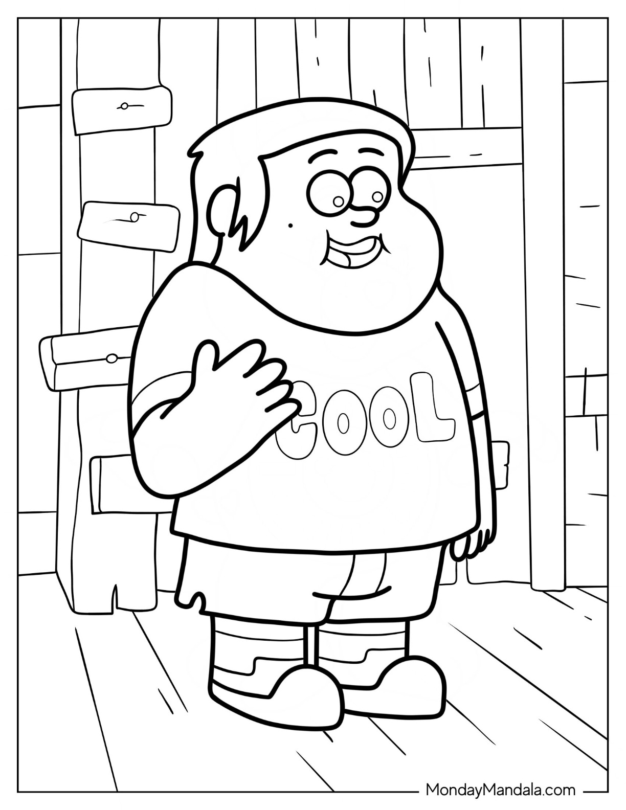 Gravity falls coloring pages free pdf printables