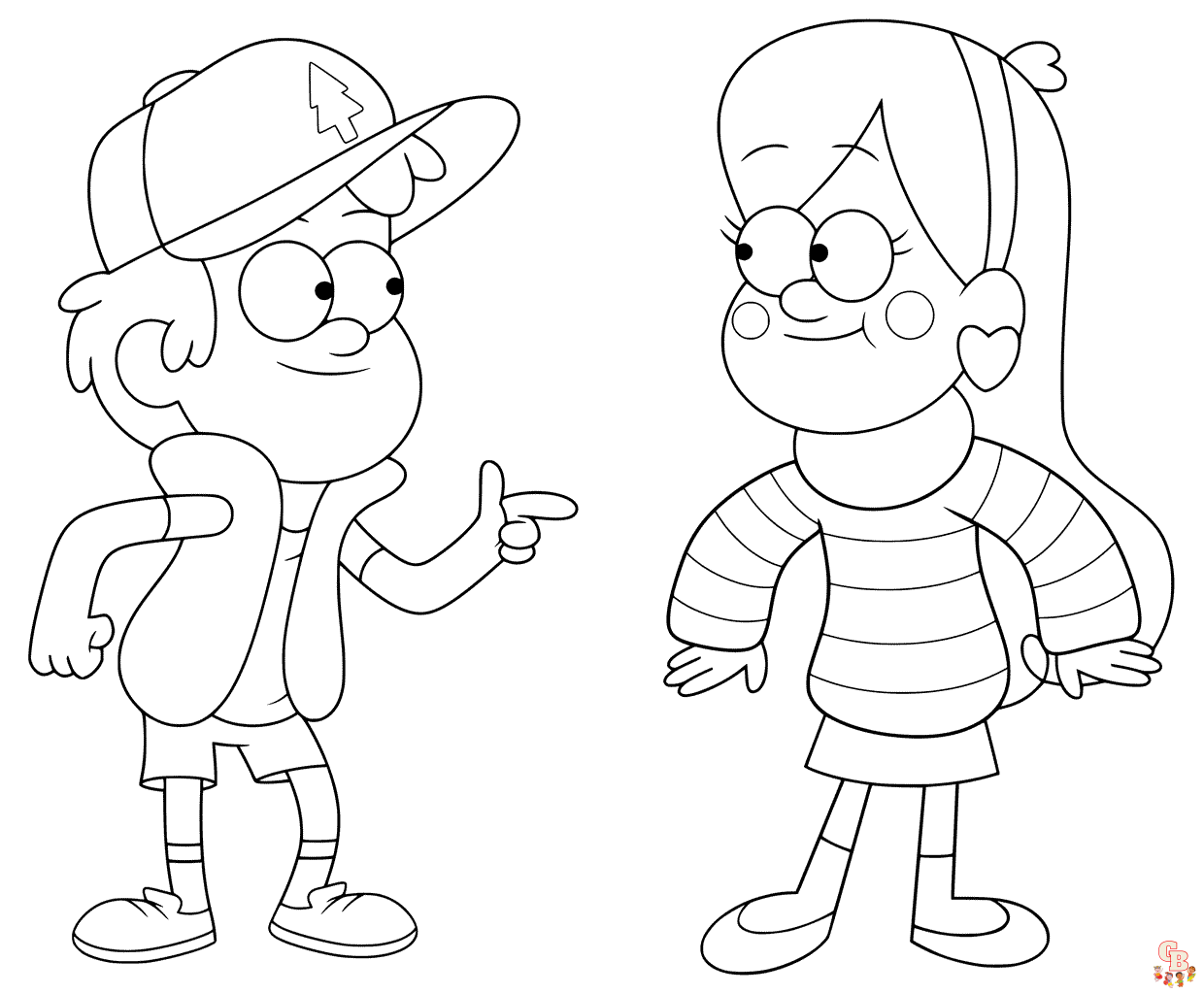 Enjoy free gravity falls coloring pages on website