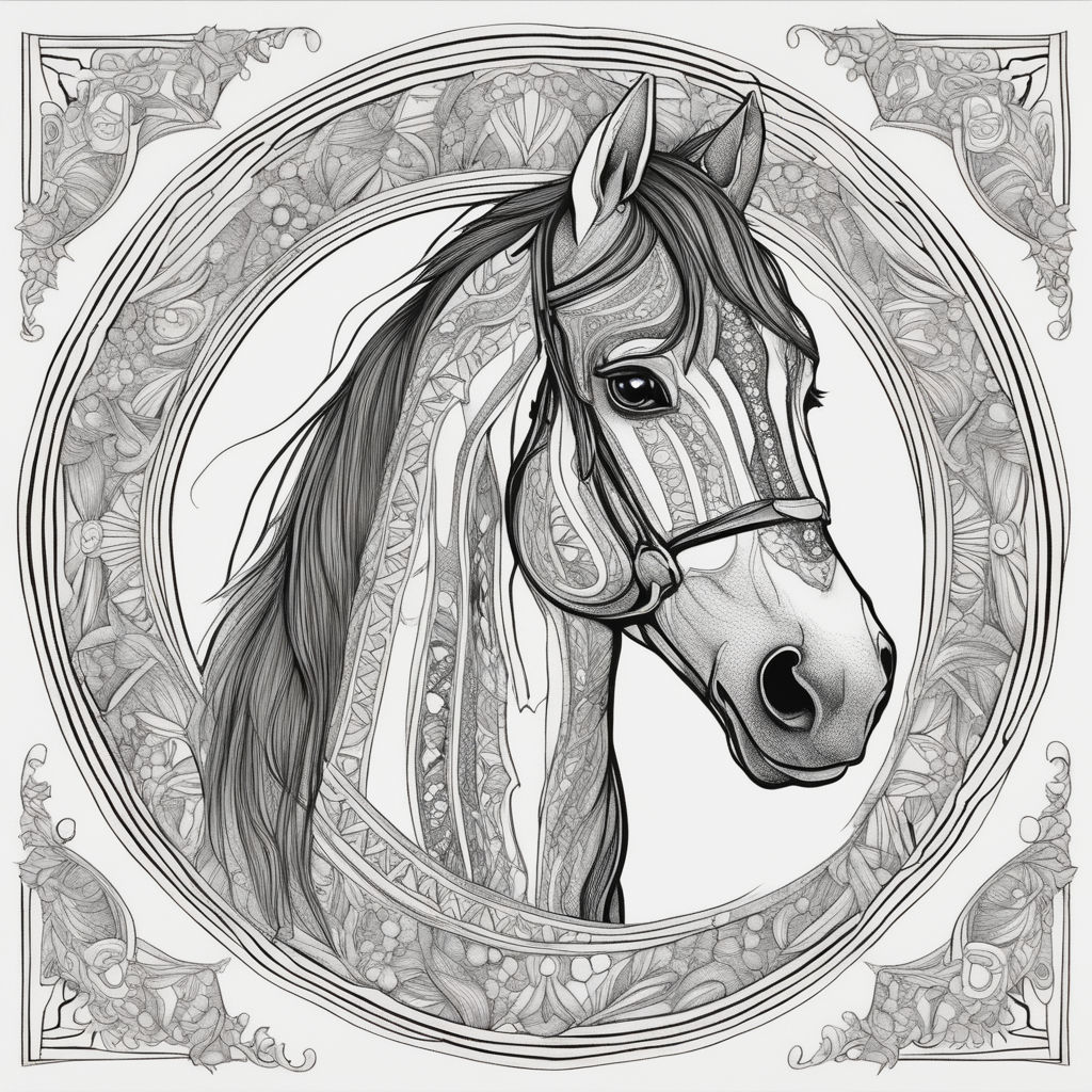 Pencil art of a horse