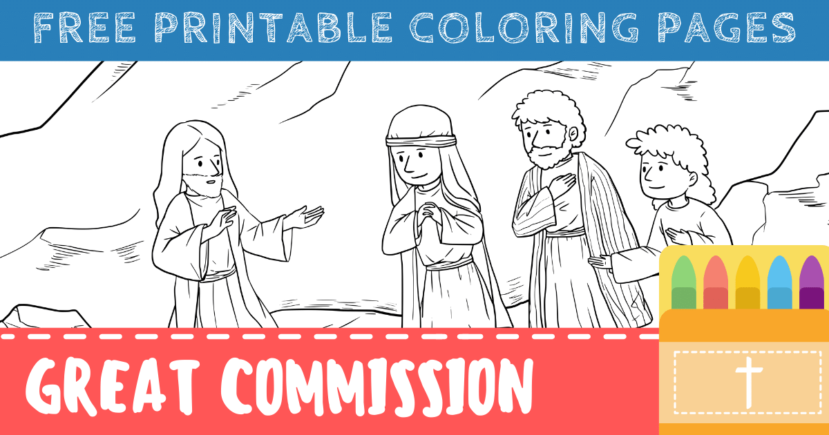 The great commission coloring pages free printables â connectus