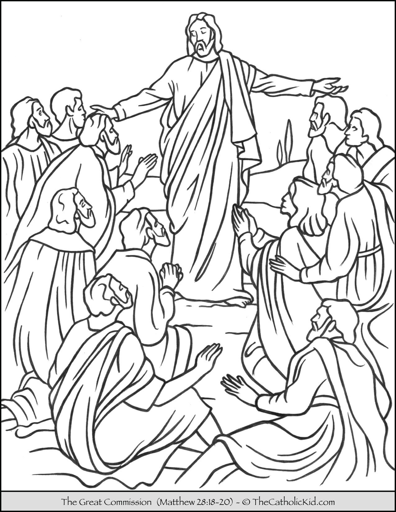 Sacrament of baptism coloring pages