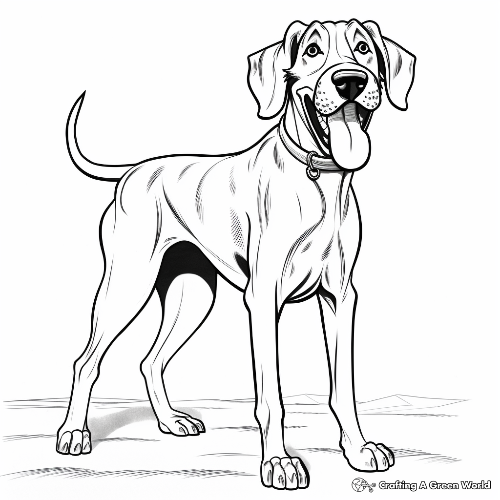 Great dane coloring pages