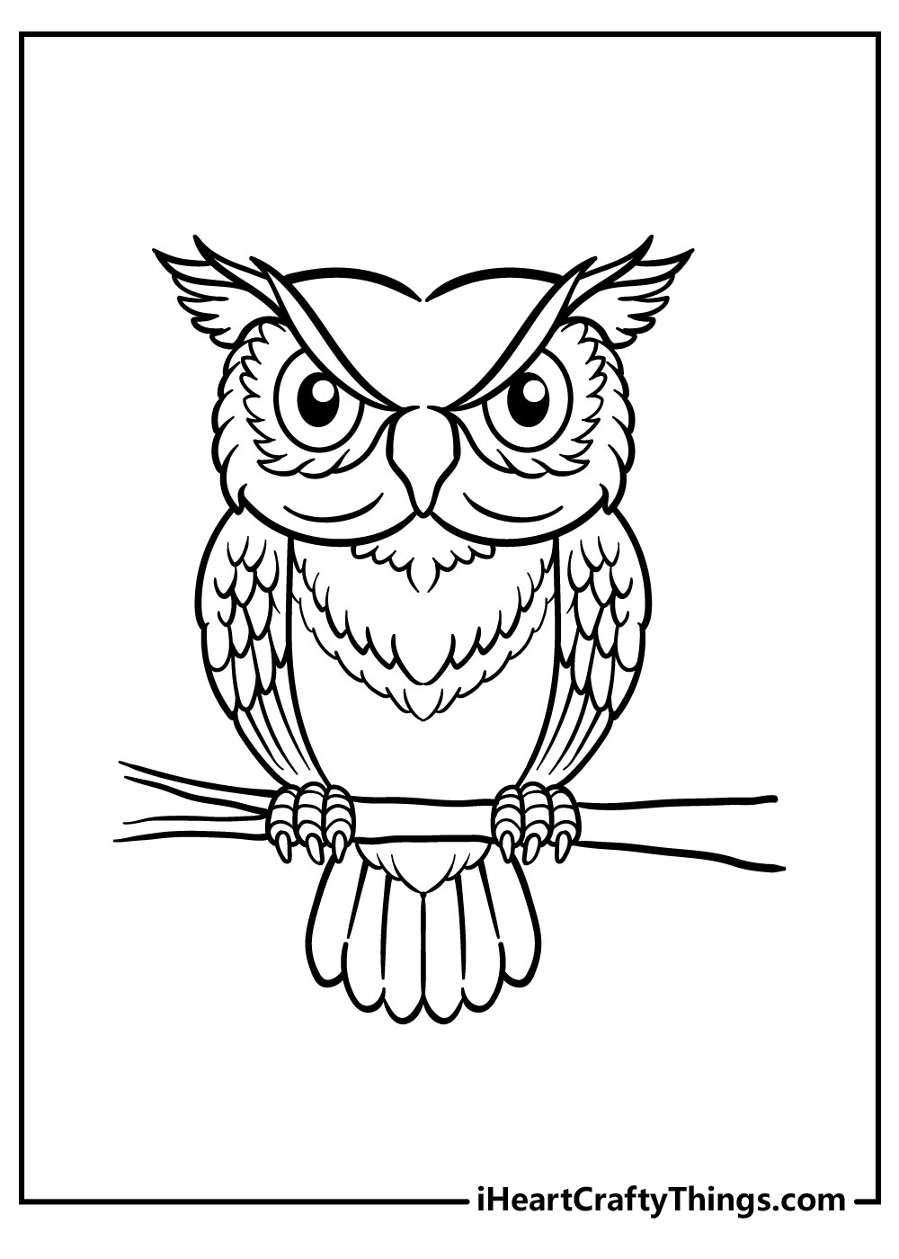 Wise owl coloring pages free printables