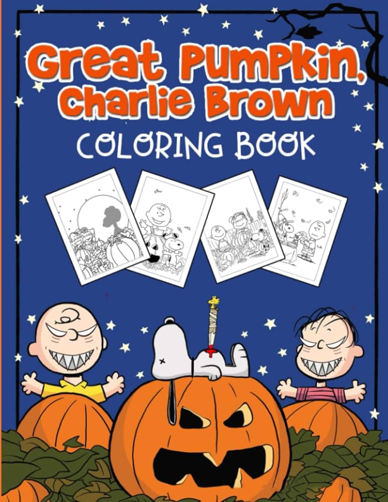 Great pumpkin chaålãe broáºå coloring book high quality great pumpkin chaålãe broáºå colouring book for boys and girls amazing drawings