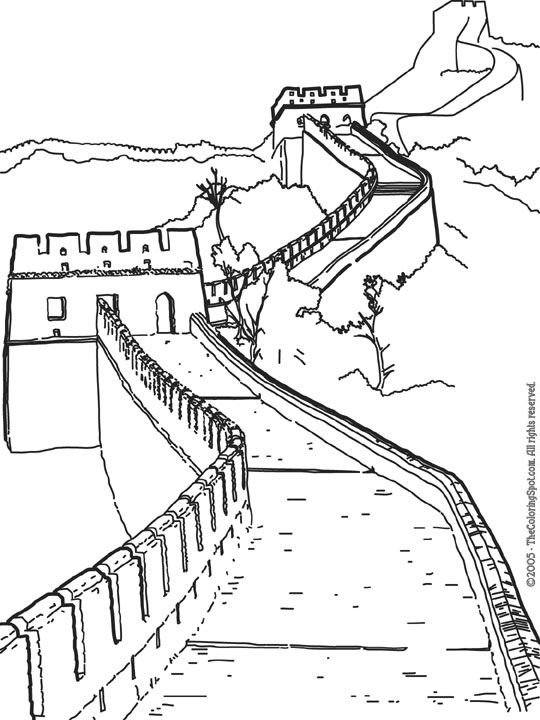 Great wall of china coloring page audio stories for kids free coloring pages colouring printables