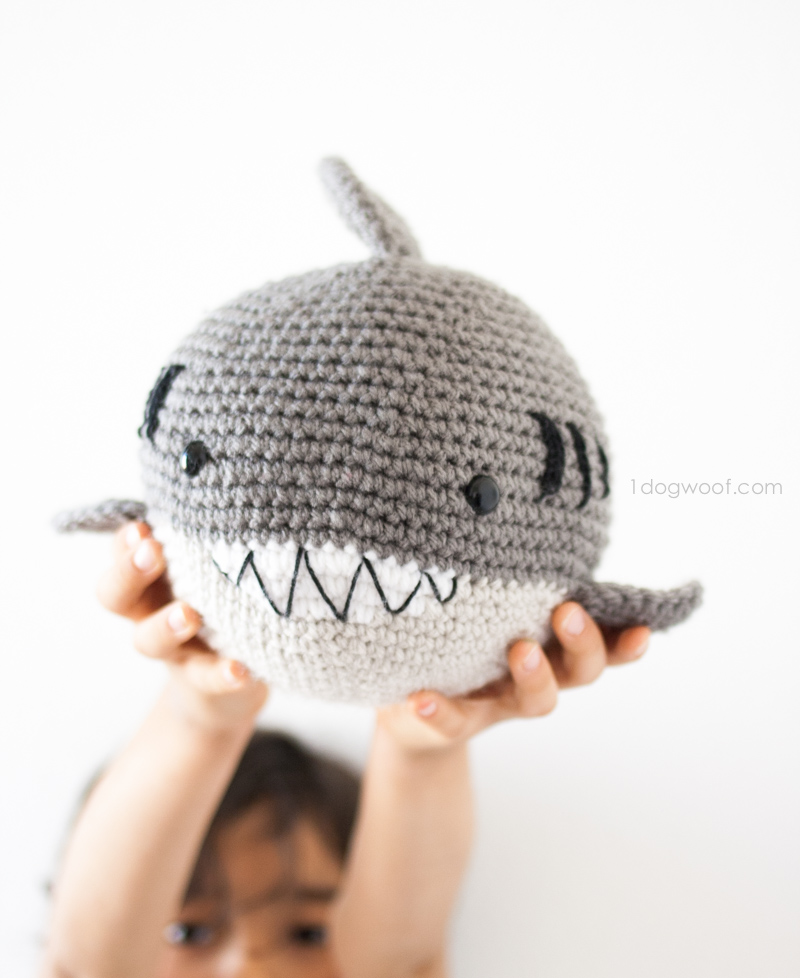 Crochet shark amigurumi