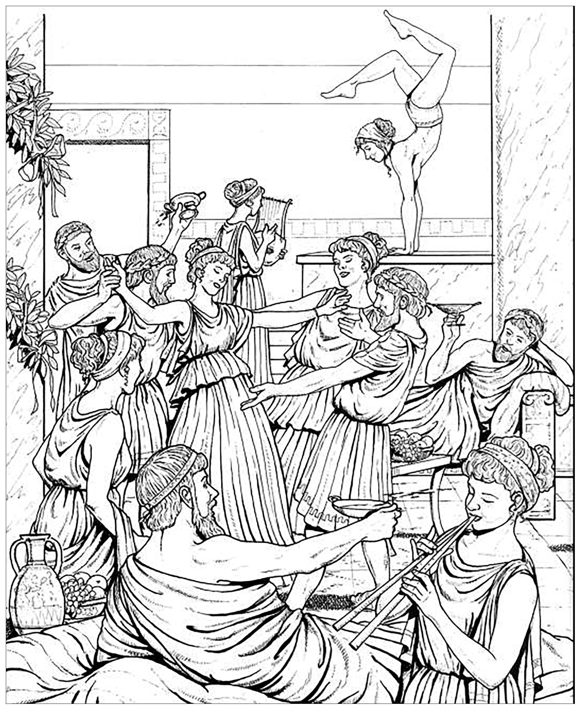 Coloring page from the book life in ancient greece coloring books super coloring pages coloring pages