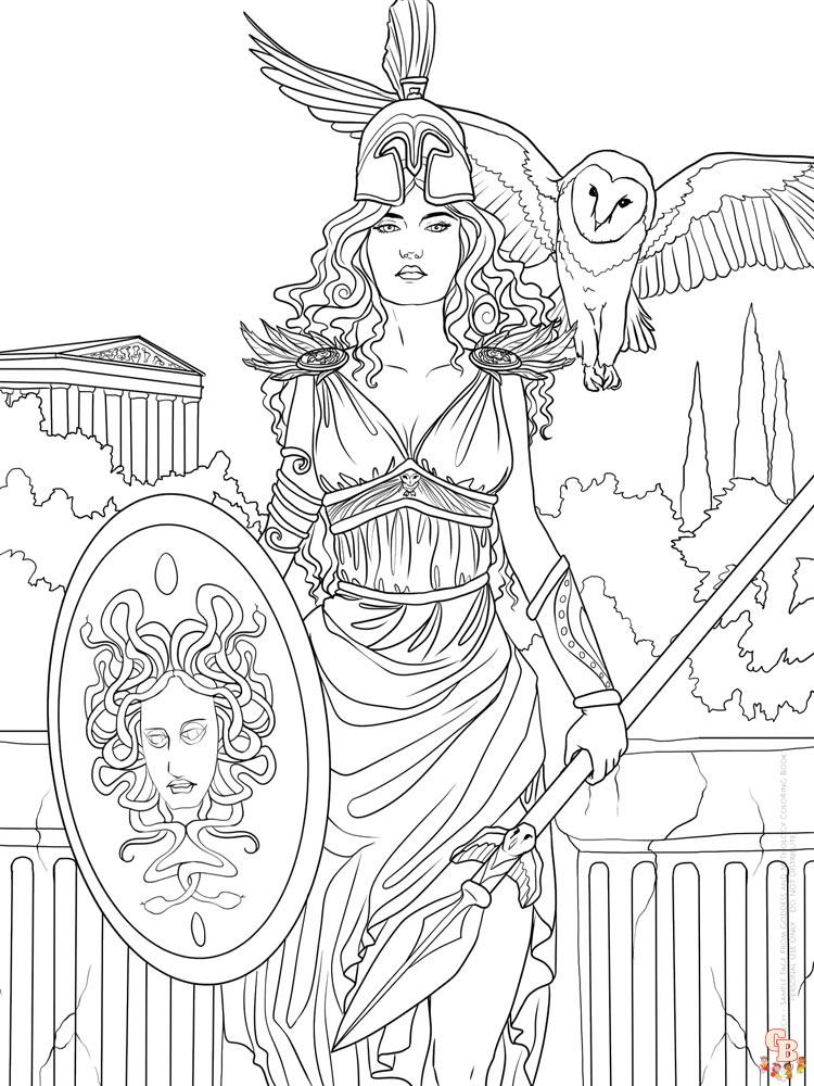 Ancient greece coloring pages