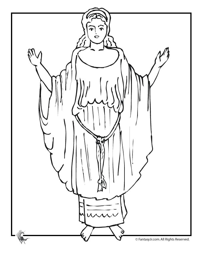 Greek myths coloring page