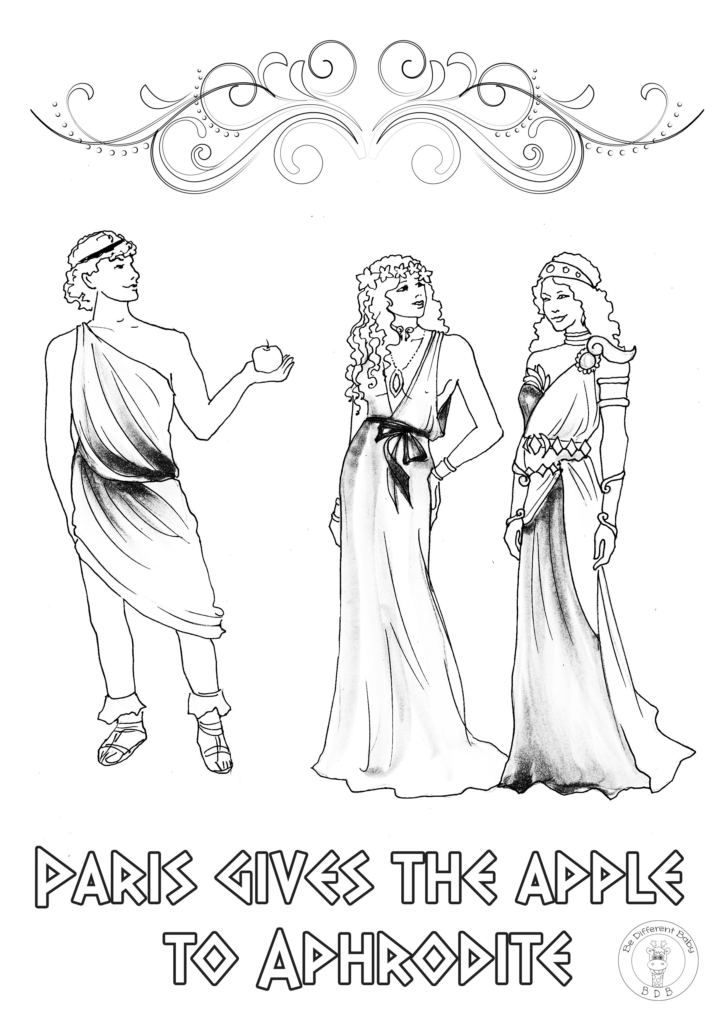 Greek mythology coloring pagesif you and your children love greek mythology this is a must have unique hand drawn mythological scenes download now