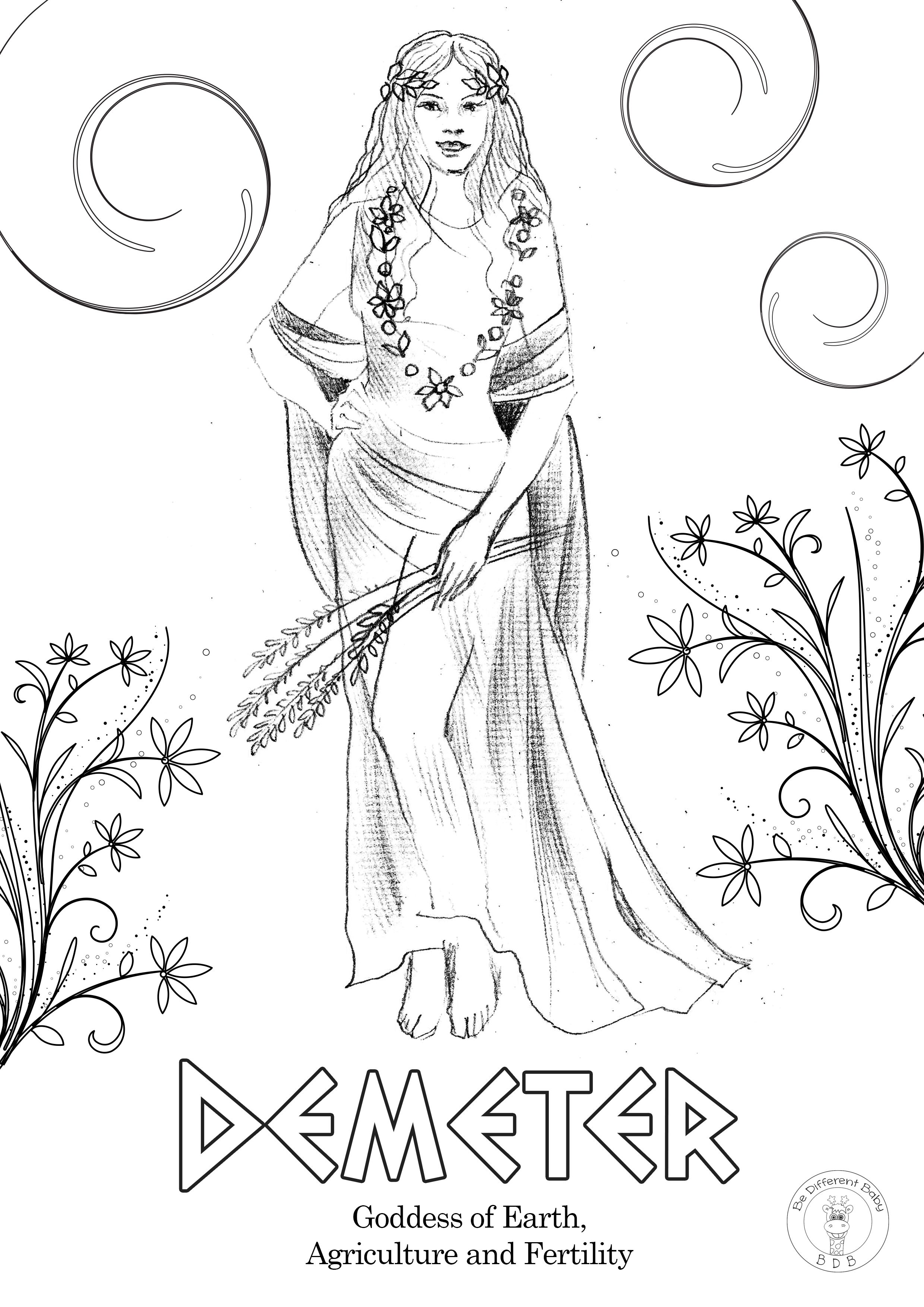 Greek gods coloring pages be different baby greek mythology tattoos greek gods greek mythology art