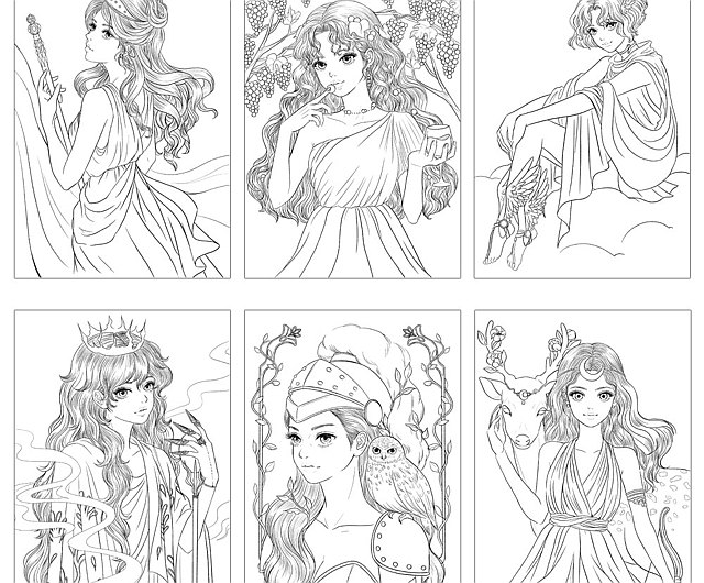 Greek mythology coloring sheet