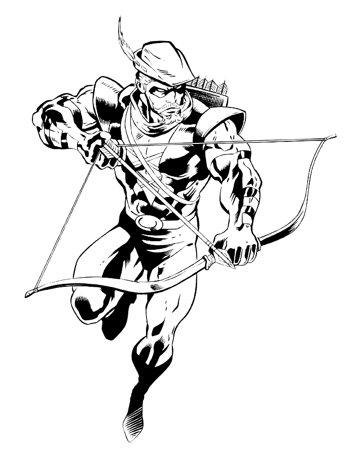 Green arrow coloring pages printable for free download