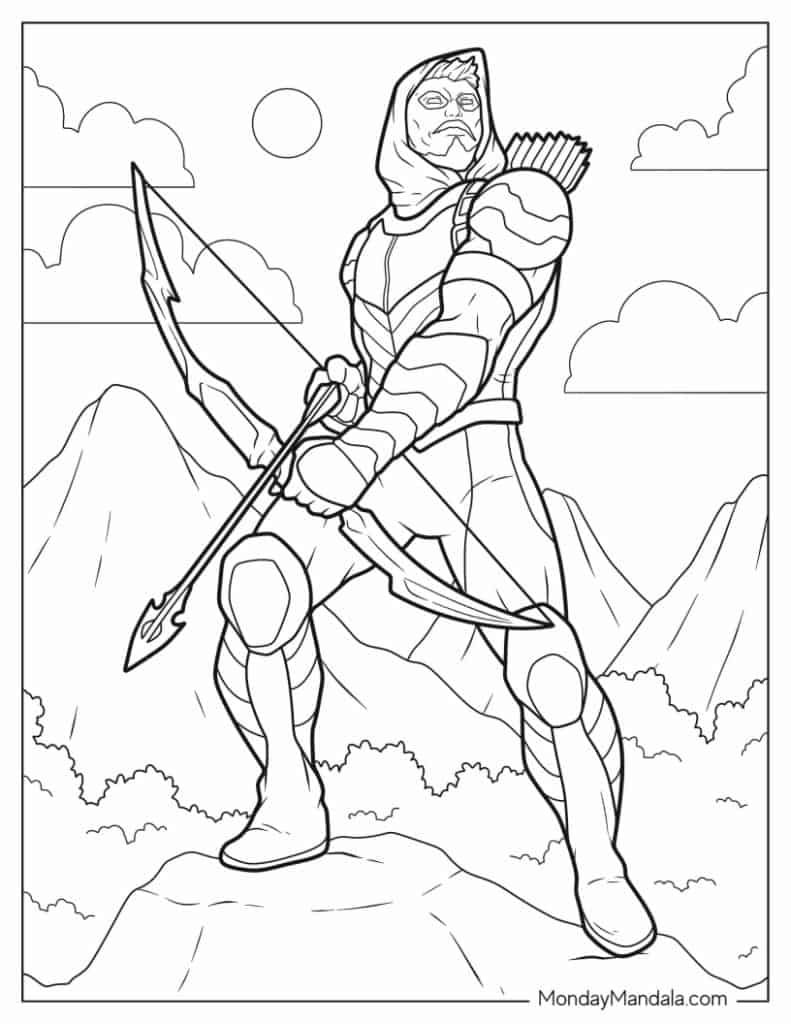 Superhero coloring pages free pdf printables