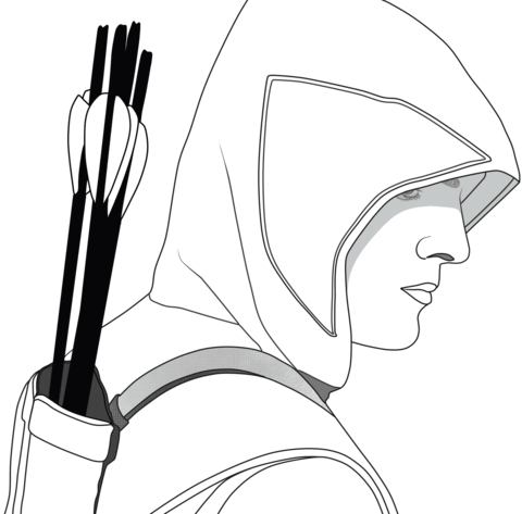 Green arrow coloring pages free coloring pages