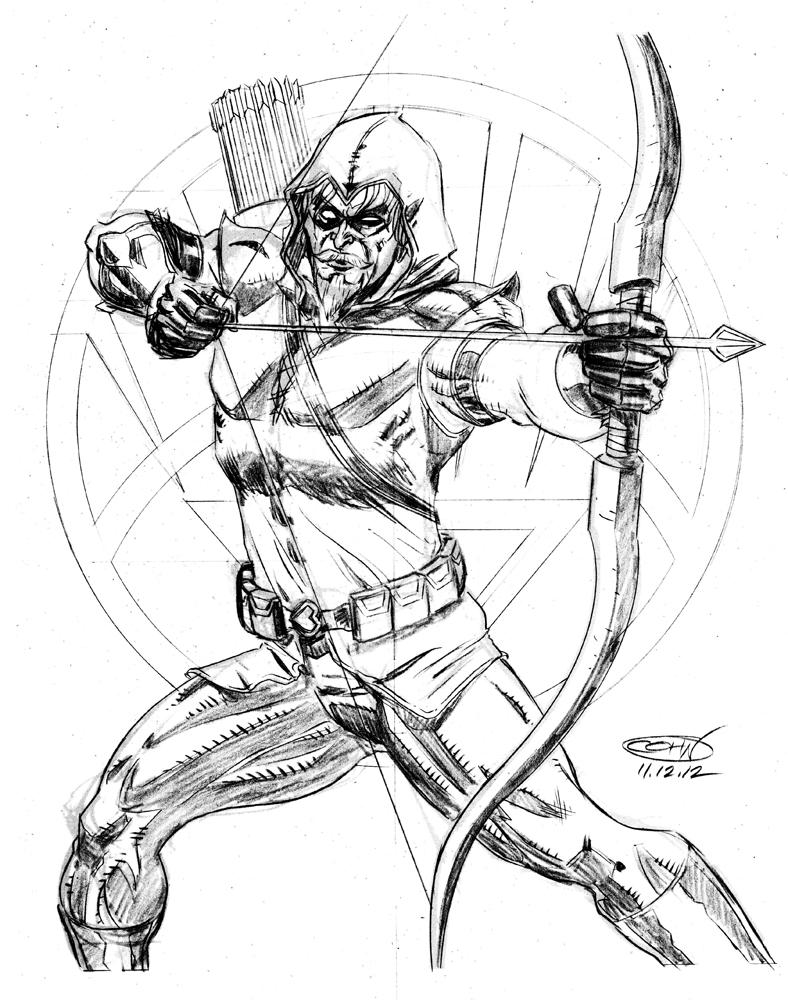 Green arrow pencil by scottcohn on