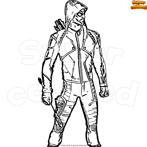 Coloring page fortnite green arrow