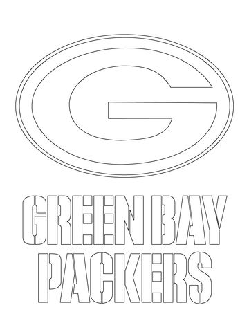 Green bay packers logo coloring page free printable coloring pages green bay packers logo green bay packers packers