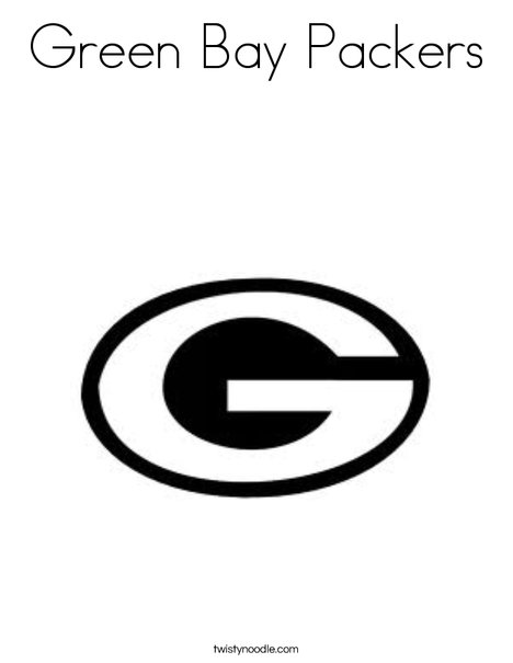 Green bay packers coloring page