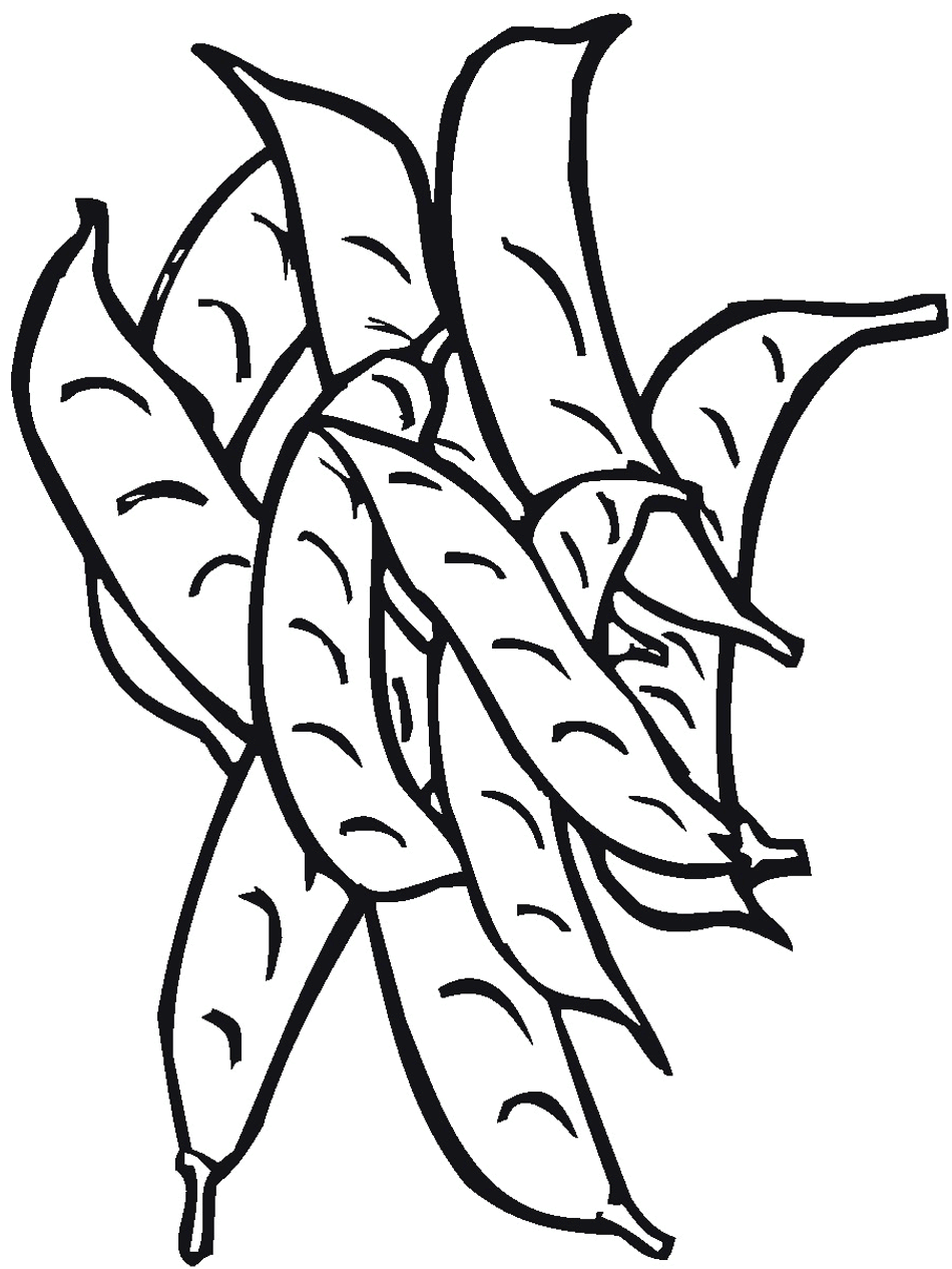 Beans coloring pages