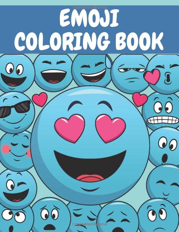 Emoji coloring book cute colouring pages for kids boys and girlsperfect for relaxation by corlexx publishing