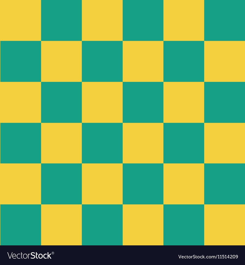 Yellow green chess board background royalty free vector