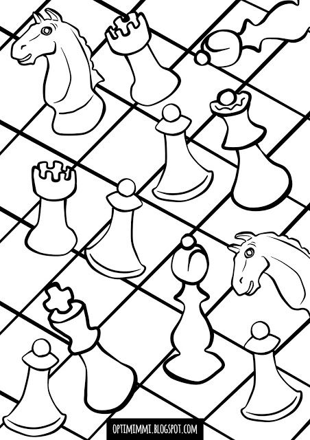 Chess a coloring page shakki vãrityskuva coloring pages free printable coloring pages free coloring pages