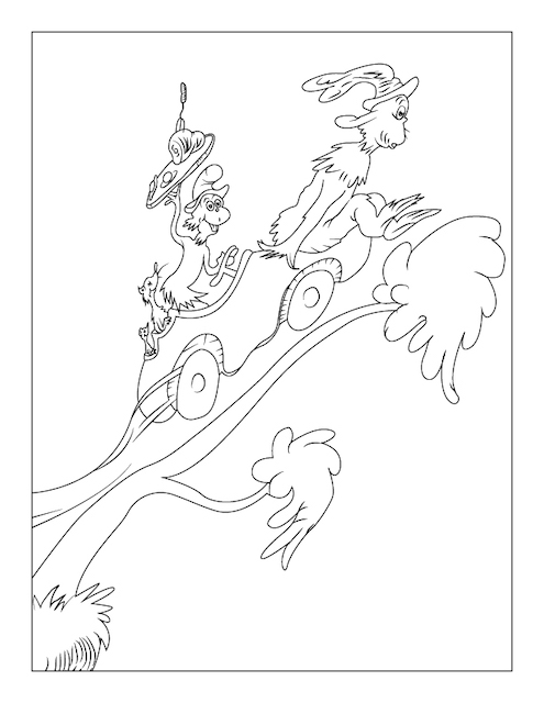 Free dr seuss coloring page printables to go with your favorite book