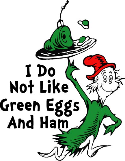 Dr seuss green eggs and ham â blue water vinyl gifts