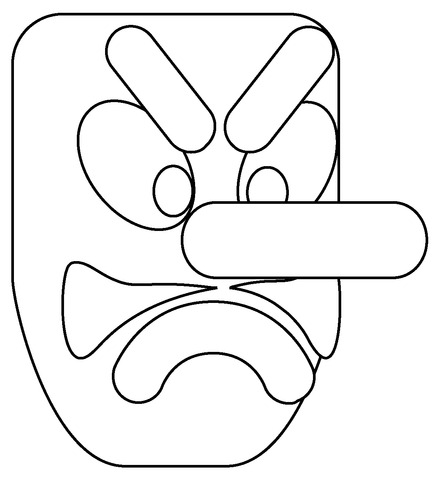 Goblin emoji coloring page free printable coloring pages