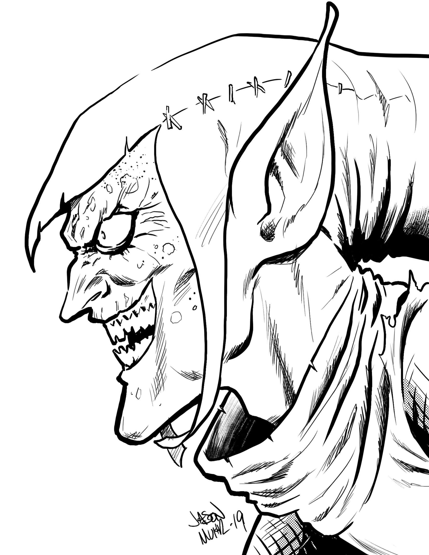 Sketch the green goblin â jason muhr