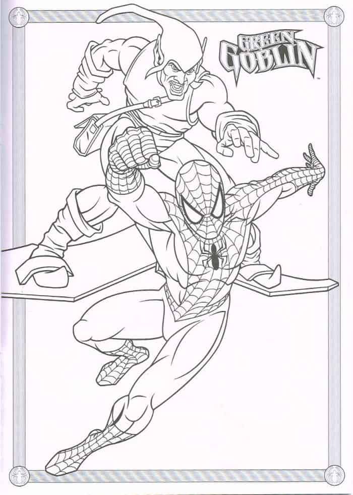 Spiderman vs green goblin coloring pages coloriage spiderman coloriage comment dessiner spiderman