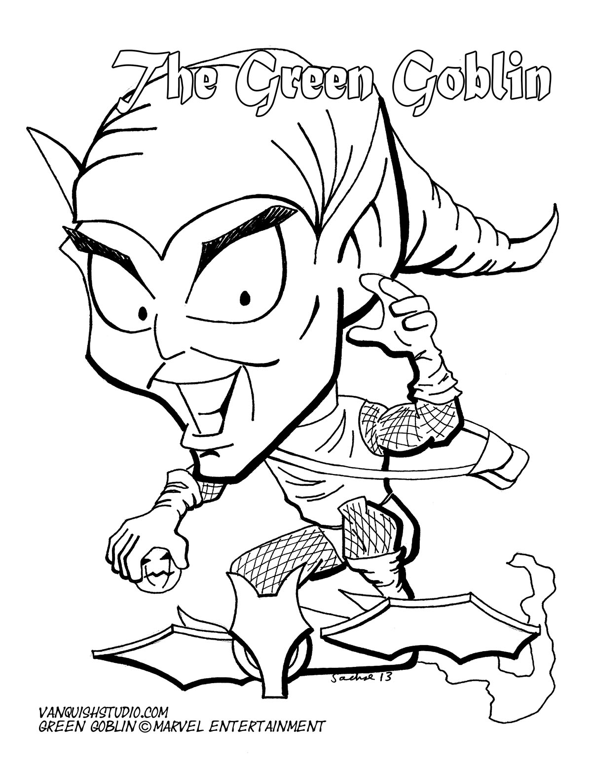 New coloring page â the green goblin stay safe and away from crowds dont spread color instead vanquish studio