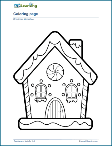 Christmas coloring pages k learning