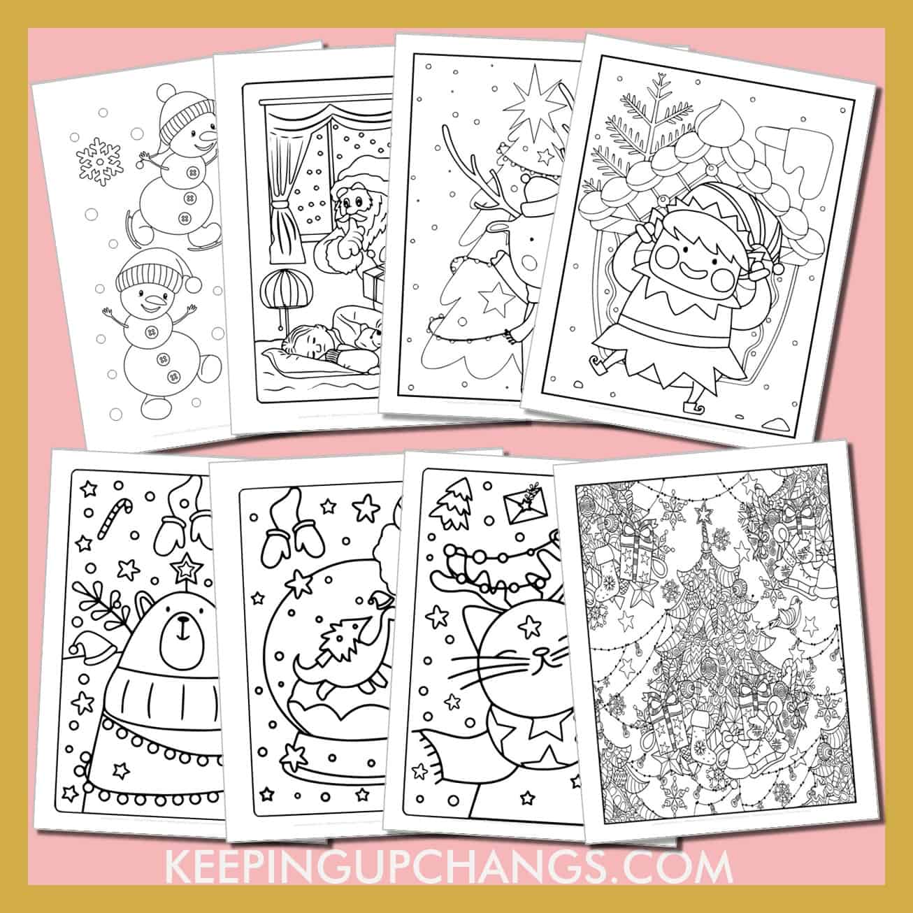 Free christmas coloring pages sheets popular printables