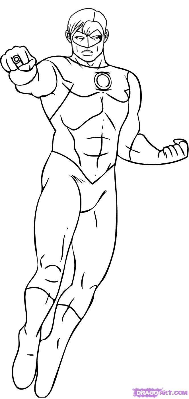 Green lantern coloring pages coloring pages of vian