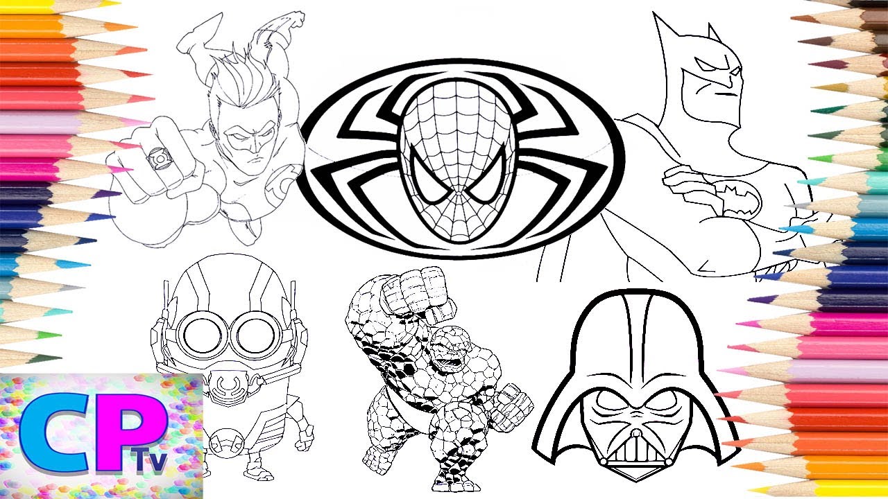 Superheroes coloringgreen lantern coloringspiderman coloringbatman coloringjim josef ncs music