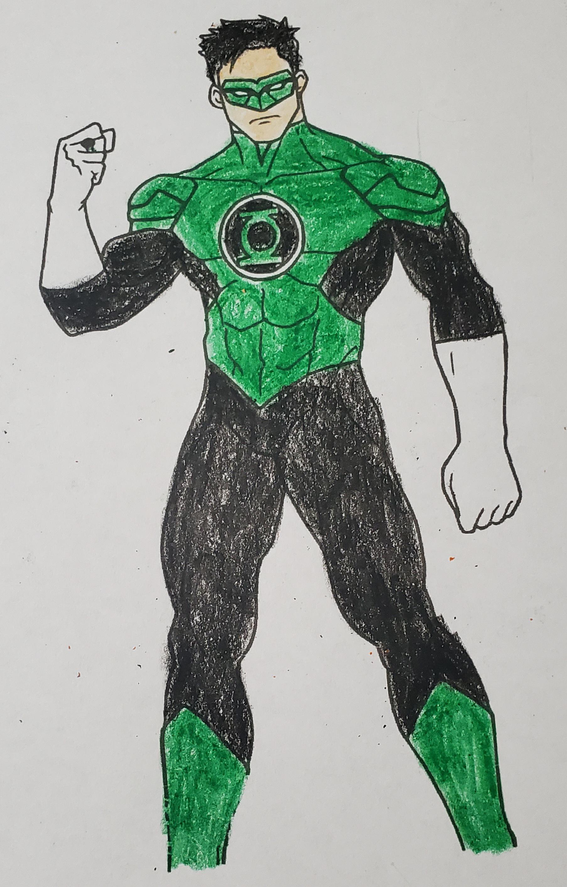 This coloring page reminds me of kyle ranyer rgreenlantern