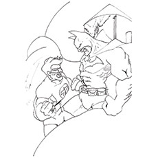 Top green lantern coloring pages for toddlers