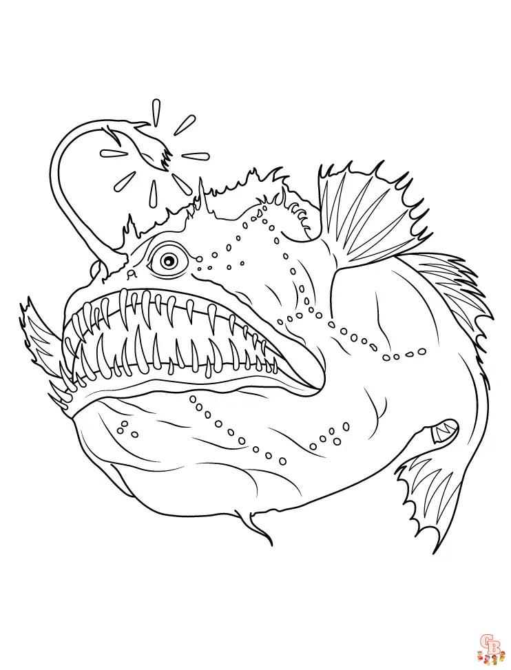 Discover the best angler fish coloring pages for kids