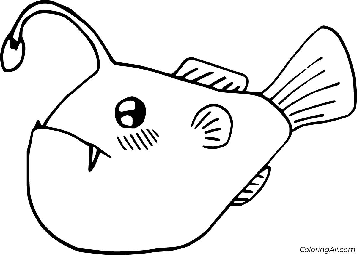 Anglerfish coloring pages