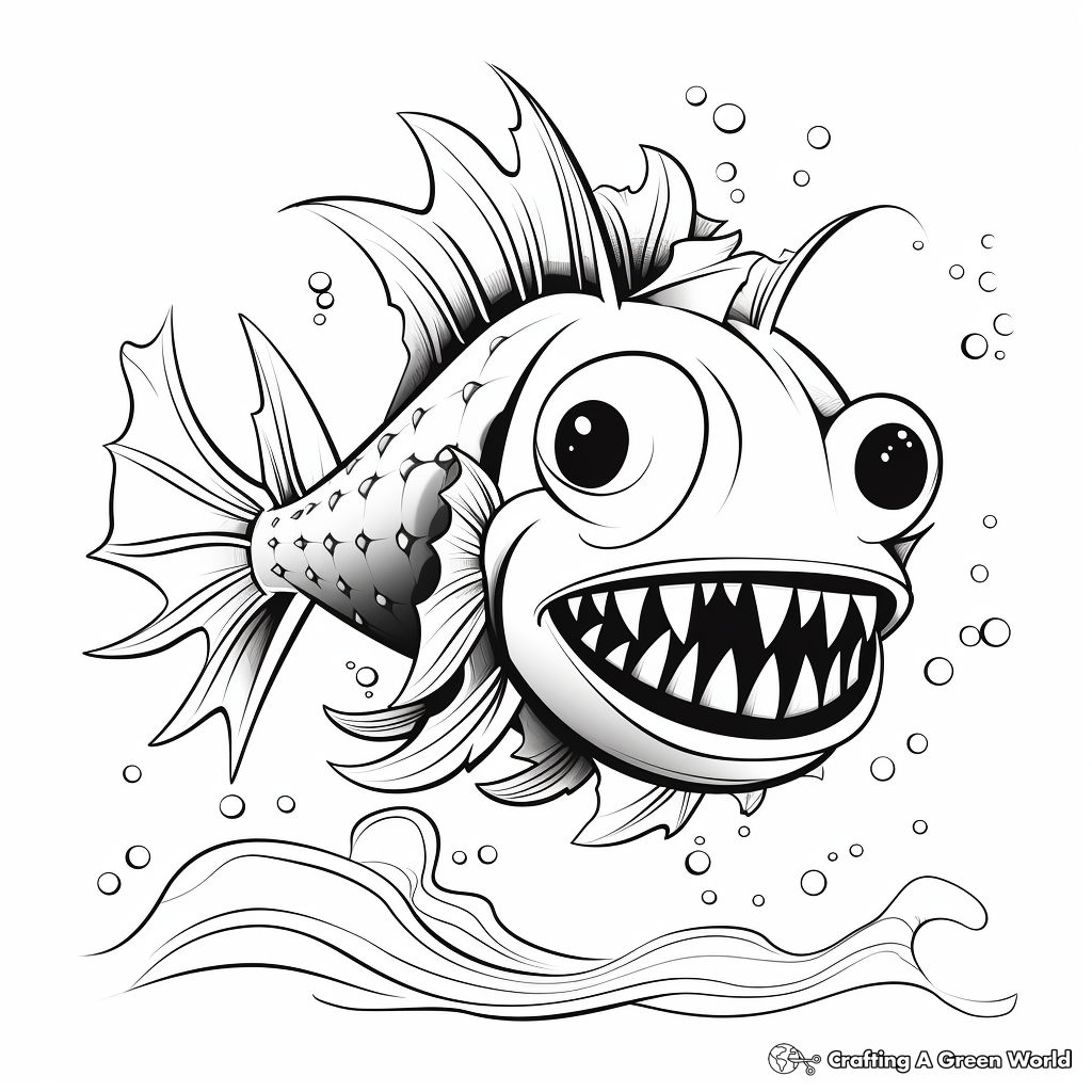 Angler fish coloring pages