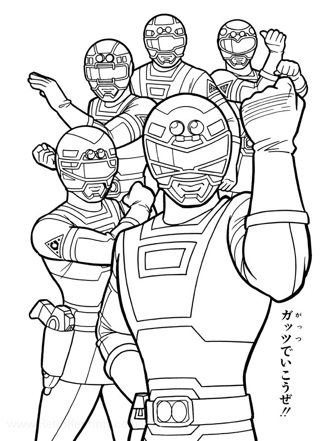 Power rangers turbo coloring pages coloring books at retro reprints